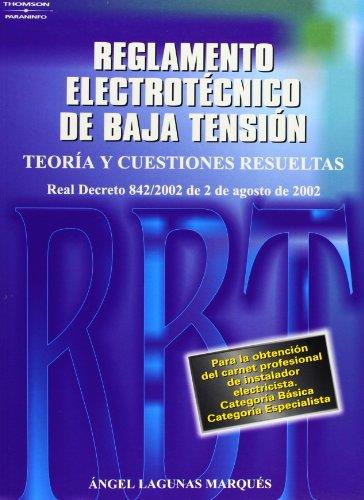 NUEVO REGLAMENTO ELECTROTECNICO DE BAJA TENSION (2002) | 9788428328500 | LAGUNAS MARQUES, ANGEL