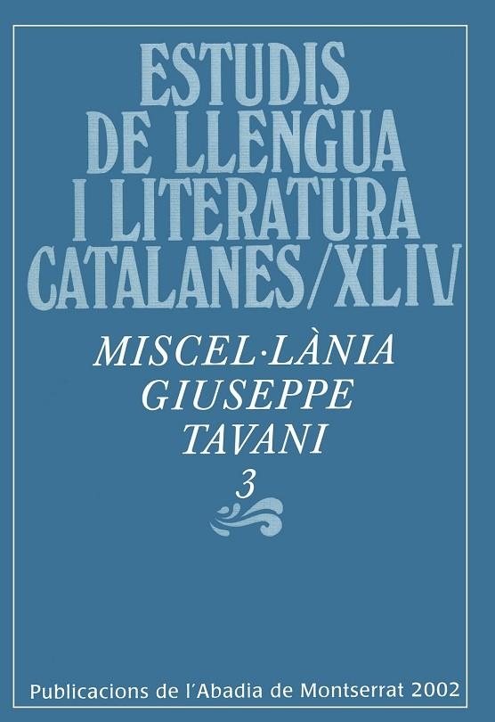 MISCEL.LANIA GIUSEPPE TAVANI 3 | 9788484153337