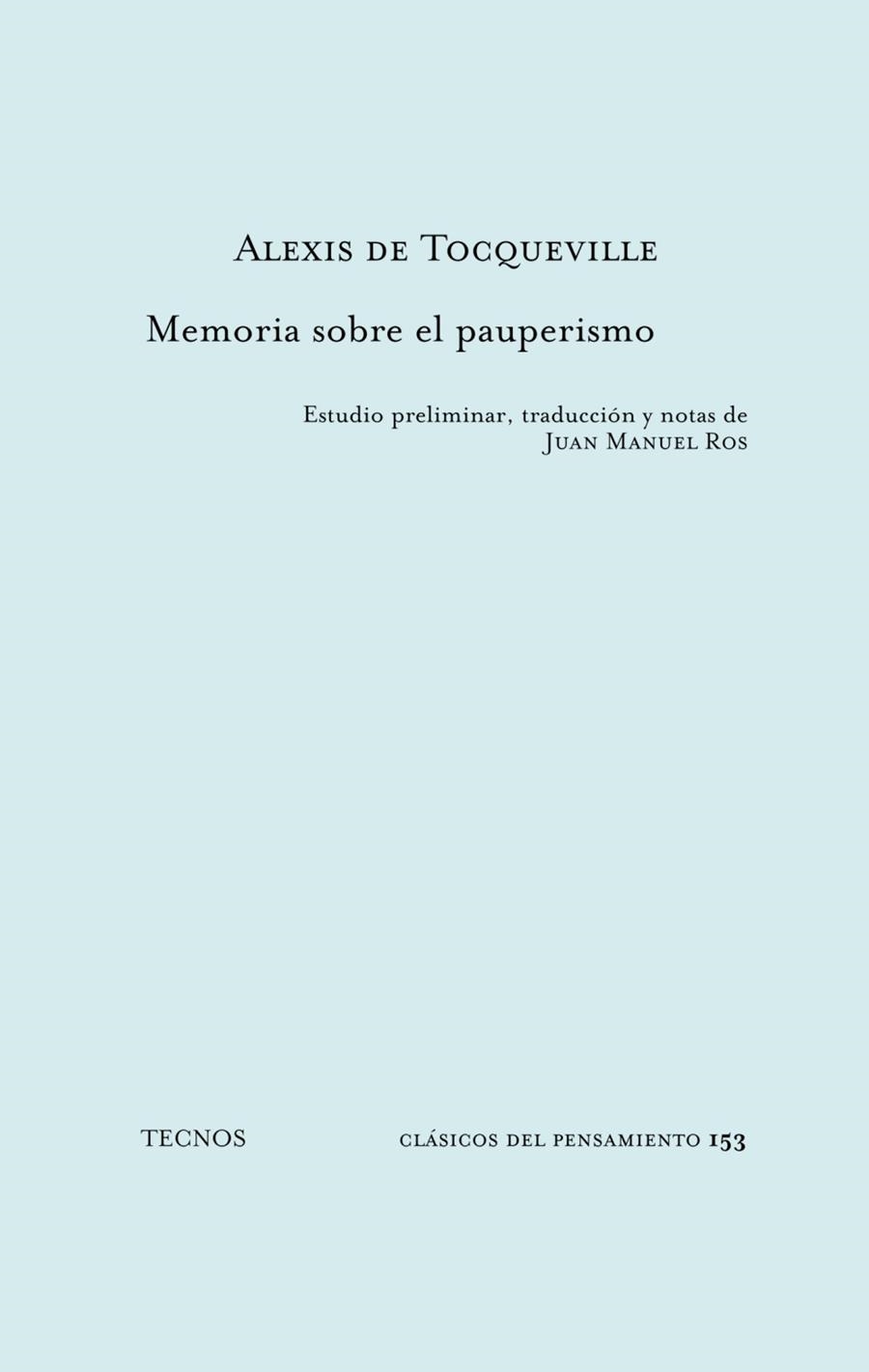 MEMORIA SOBRE EL PAUPERISMO | 9788430939732 | TOCQUEVILLE, ALEXIS DE