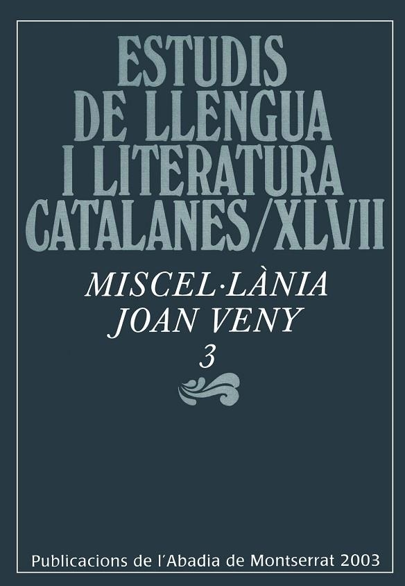 MISCEL-LANIA JOAN VENY | 9788484155430