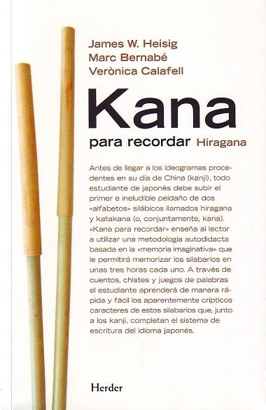 KANA PARA RECORDAR : HIRAGANA, KATAKANA | 9788425423093 | HEISIG, JAMES W.