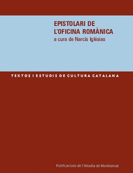 EPISTOLARI DE L'OFICINA ROMANICA | 9788484158608 | IGLESIAS,NARCIS