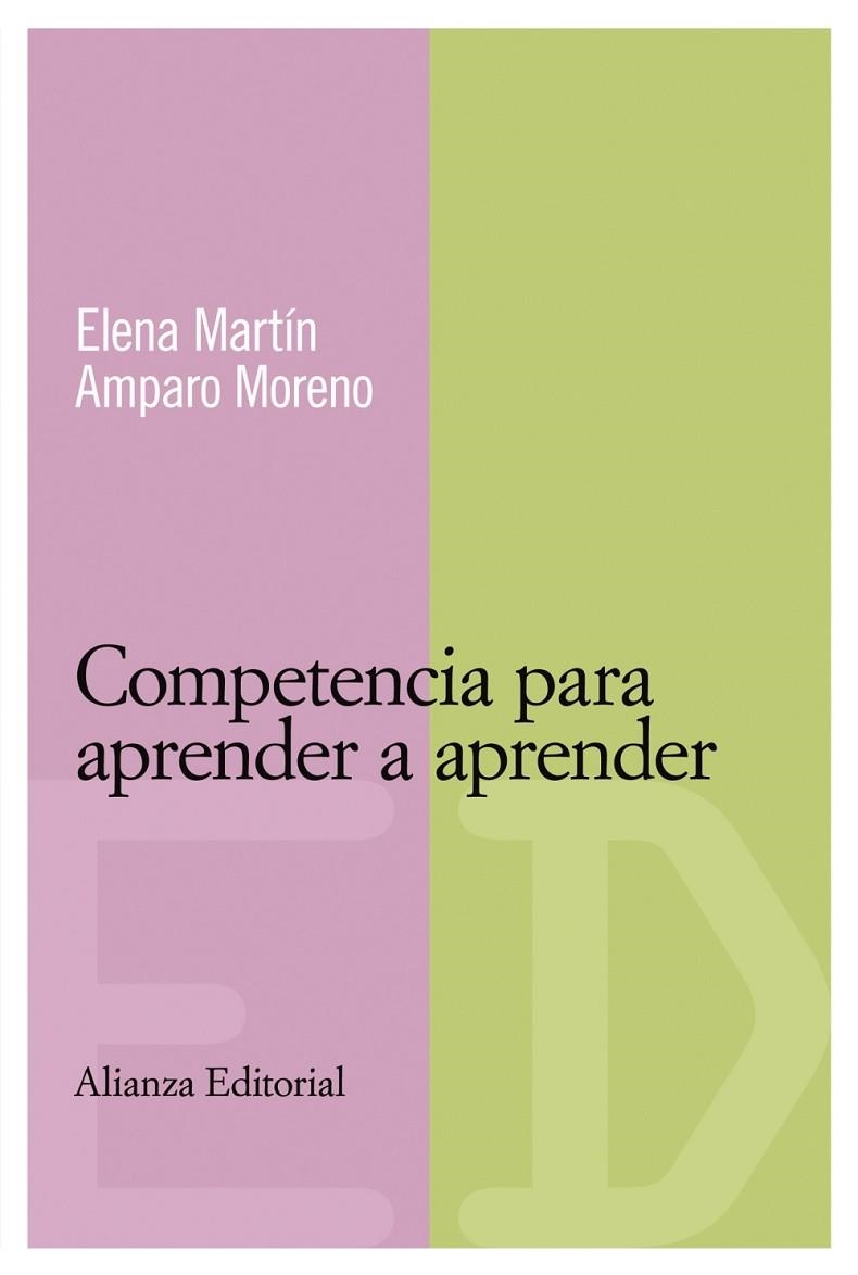 COMPETENCIA PARA APRENDER A APRENDER (3494310) | 9788420684109 | MARTÍN, ELENA/MORENO, AMPARO