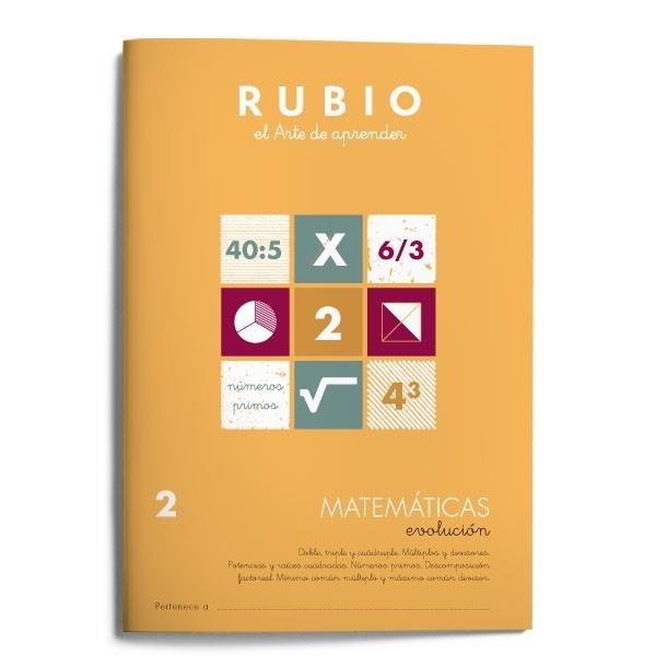 MATEMATICAS N.2 (EVOLUCION RUBIO CUADERNO) | 9788485109814