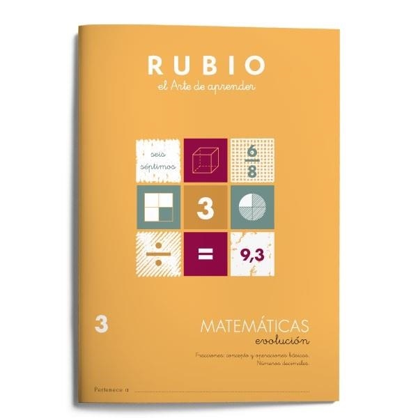 MATEMATICAS N.3 (EVOLUCION RUBIO CUADERNO) | 9788485109821