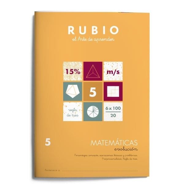 MATEMATICAS N.5 (EVOLUCION RUBIO CUADERNO) | 9788485109845