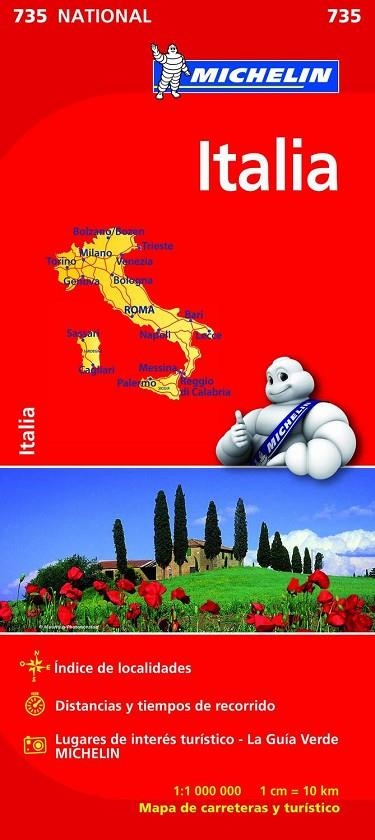 MAPA NATIONAL ITALIA | 9782067200173 | VARIOS AUTORES