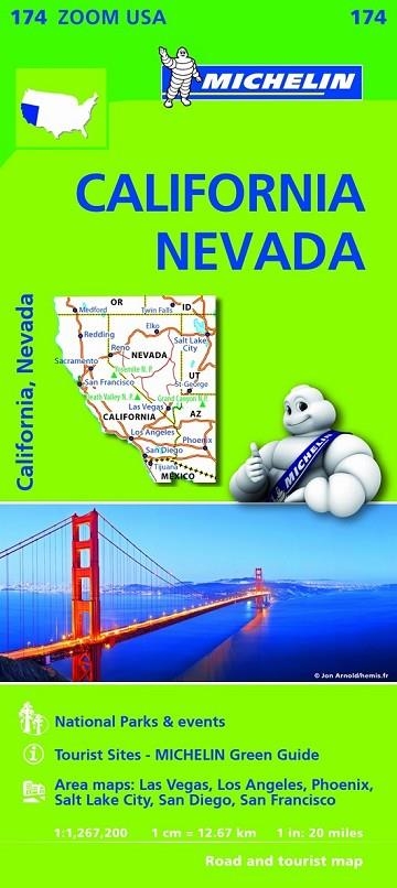 MAPA ZOOM USA CALIFORNIA - NEVADA | 9782067190511 | VARIOS AUTORES