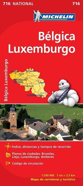 MAPA NATIONAL BÉLGICA LUXEMBURGO | 9782067170728 | VARIOS AUTORES