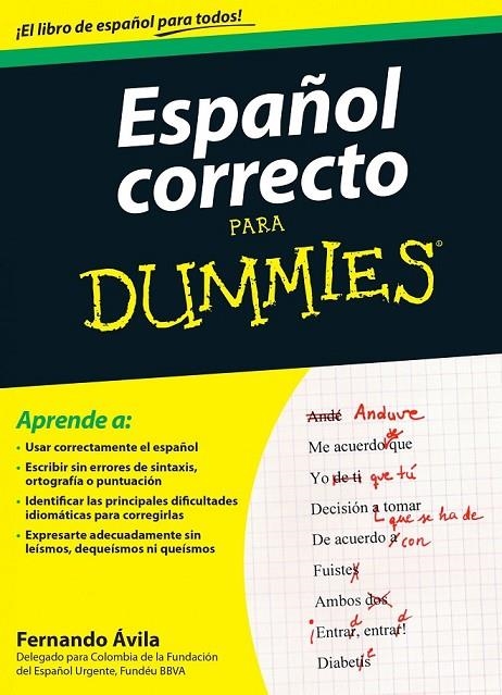 ESPAÑOL CORRECTO PARA DUMMIES | 9788432902680 | FERNANDO ÁVILA