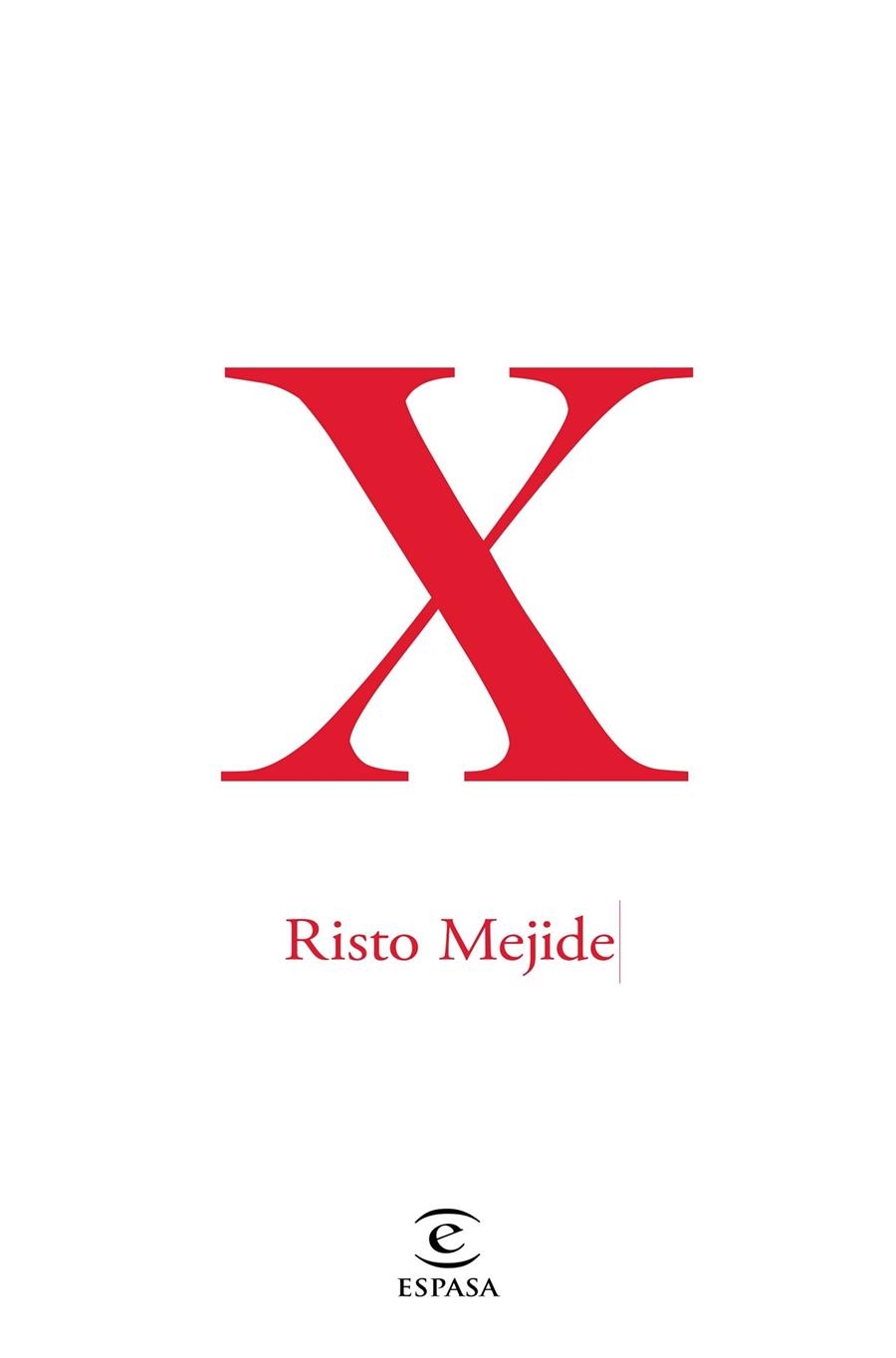 X | 9788467047431 | RISTO MEJIDE