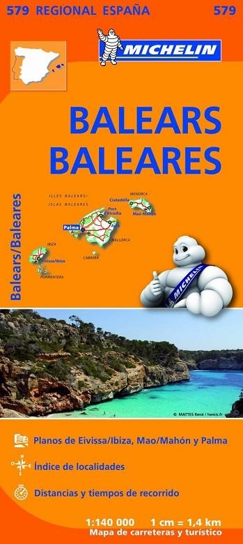 MAPA REGIONAL BALEARS / BALEARES | 9782067184503 | VARIOS AUTORES