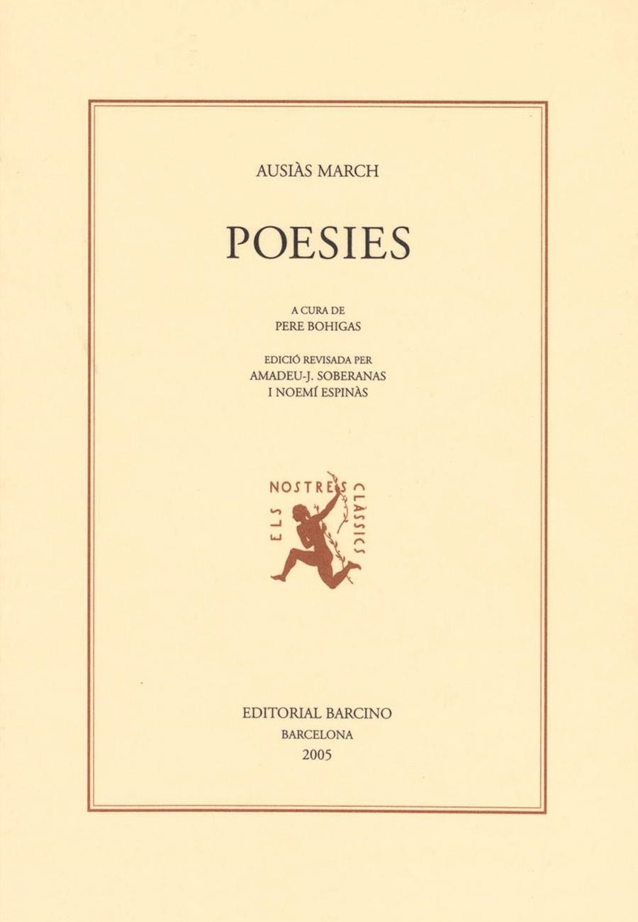 POESIES AUSIAS MARCH -1 VOLUM- NOVA EDICIO- | 9788472267152 | MARCH, AUSIÀS