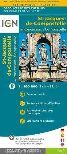 CAMINO DE SANTIAGO DE RONCESVALLES A SANTIAGO 1:100.000 | 9782758536345 | AAVV