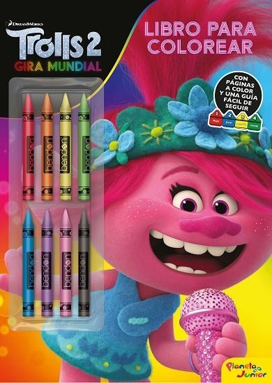 TROLLS 2. LIBRO PARA COLOREAR CON CERAS | 9788408218241 | DREAMWORKS