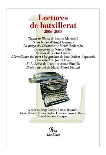 LECTURES DE BATXILLERAT | 9788484379805 | CAMPS, JOSEP ED. LIT.