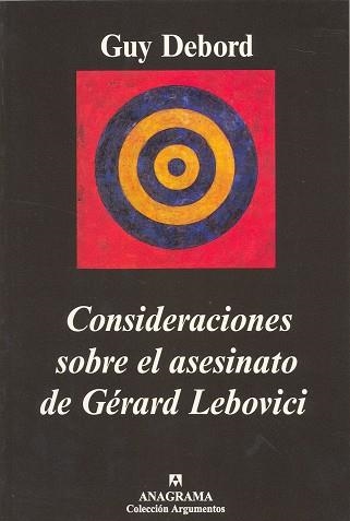 CONSIDERACIONES SOBRE EL ASESINATO DE GERARD LEBOVICI | 9788433961570 | DEBORD, GUY