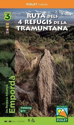 RUTA DELS 4 REFUGIS DE LA TRAMUNTANA, 3 MAPES TREKKING - BTT | 9788412020168 | AA.VV.