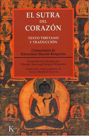 EL SUTRA DEL CORAZÓN | 9788472455221 | RINPOCHE, KHENCHEN SHERAB