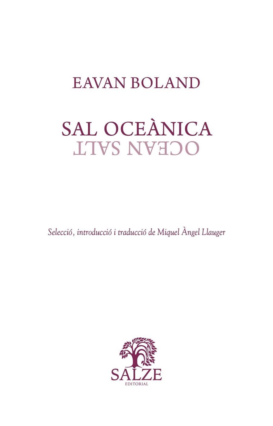 SAL OCEÀNICA | 9788409376810