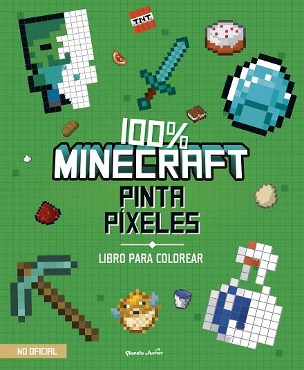 100% MINECRAFT. PINTA PÍXELES | 9788408271970 | AA. VV.