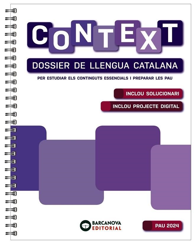 CONTEXT. DOSSIER DE LLENGUA CATALANA. BATXILLERAT 2024 | 9788448961817 | PÉREZ DÍEZ, ANA/SOLER CANALS, MERCÈ/VILA SUBIRANAS, MARTA