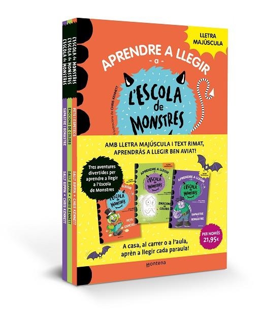 APRENDRE A LLEGIR A L'ESCOLA DE MONSTRES - PACK AMB ELS LLIBRES 7, 8 I 9 | 9788410298699 | RIPPIN, SALLY