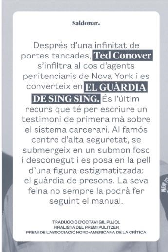 GUARDIA DE SING SING, EL | 9788419571410 | CONOVER, TED