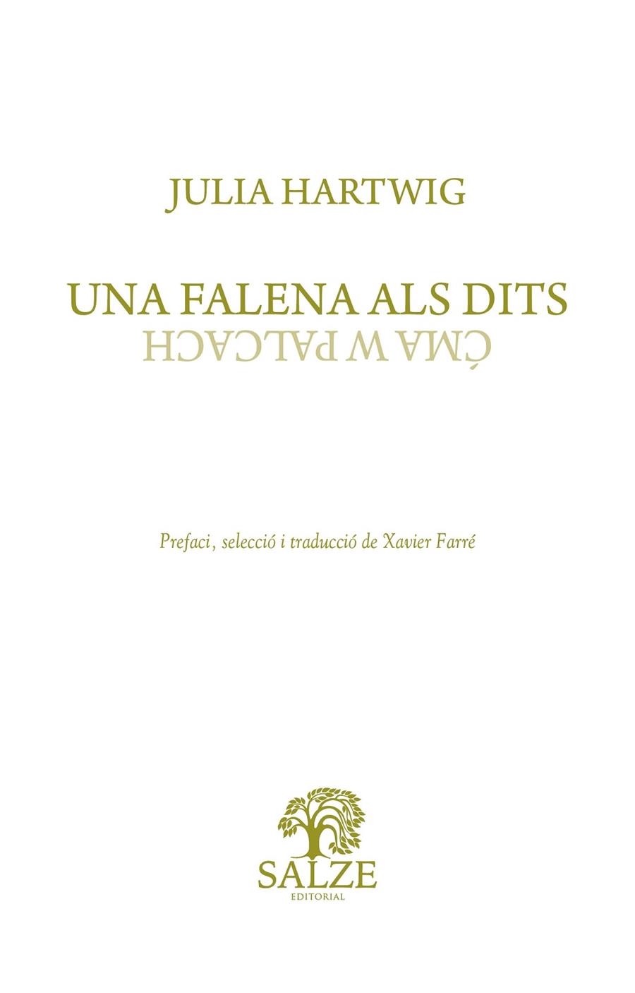 UNA FALENA ALS DITS | 9788409687541 | HARTWIG, JULIA